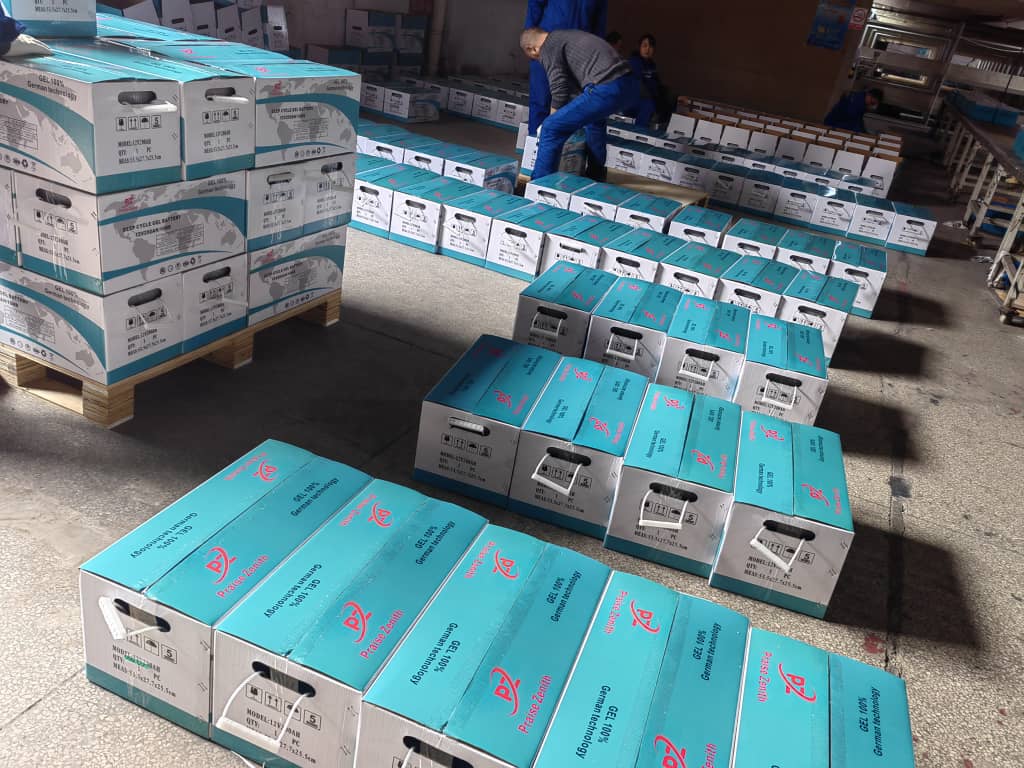 Solar panel in field